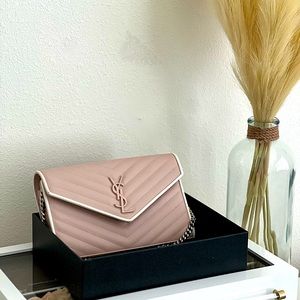 YSL CASSANDRE MATELASSÉ WALLET ON CHAIN